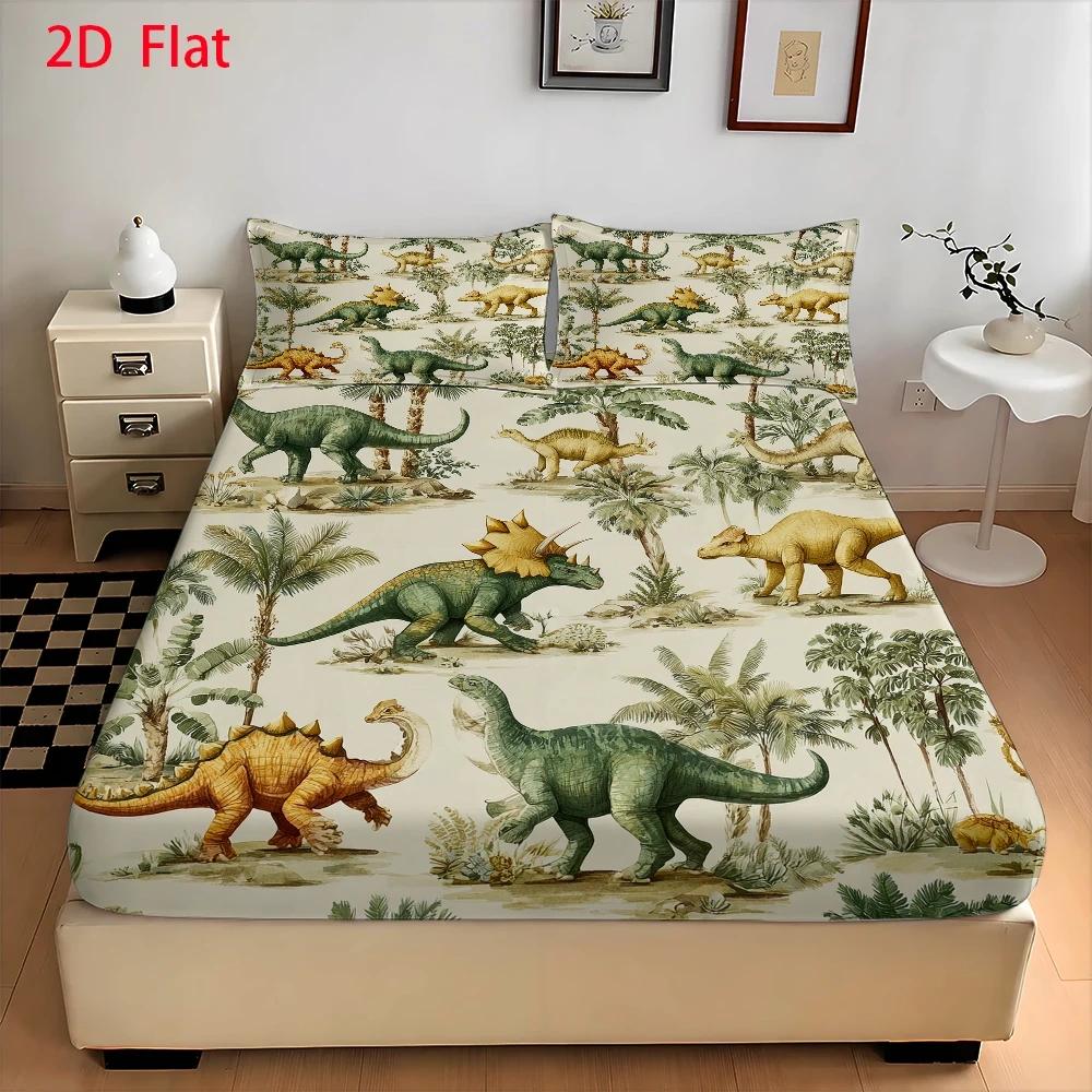 Baby Nursery Forest Theme - واقي فراش بتصميم غابة الديناصورات مصنوع