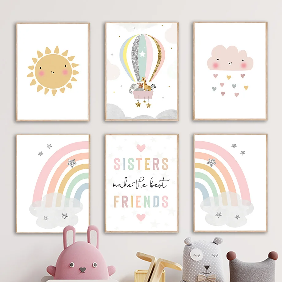Baby Nursery Prints - ملصقات وطباعات جدارية على الطراز الاسكندنافي
