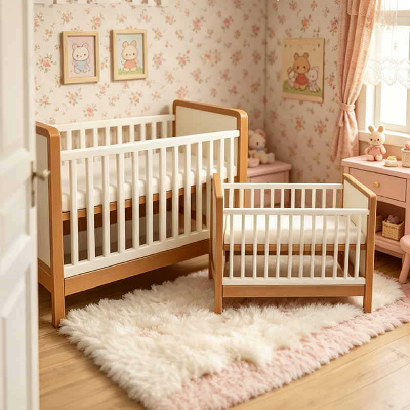 Baby Nursery Layout - سرير أطفال بلاستيكي صغير، إكسسوار أثاث