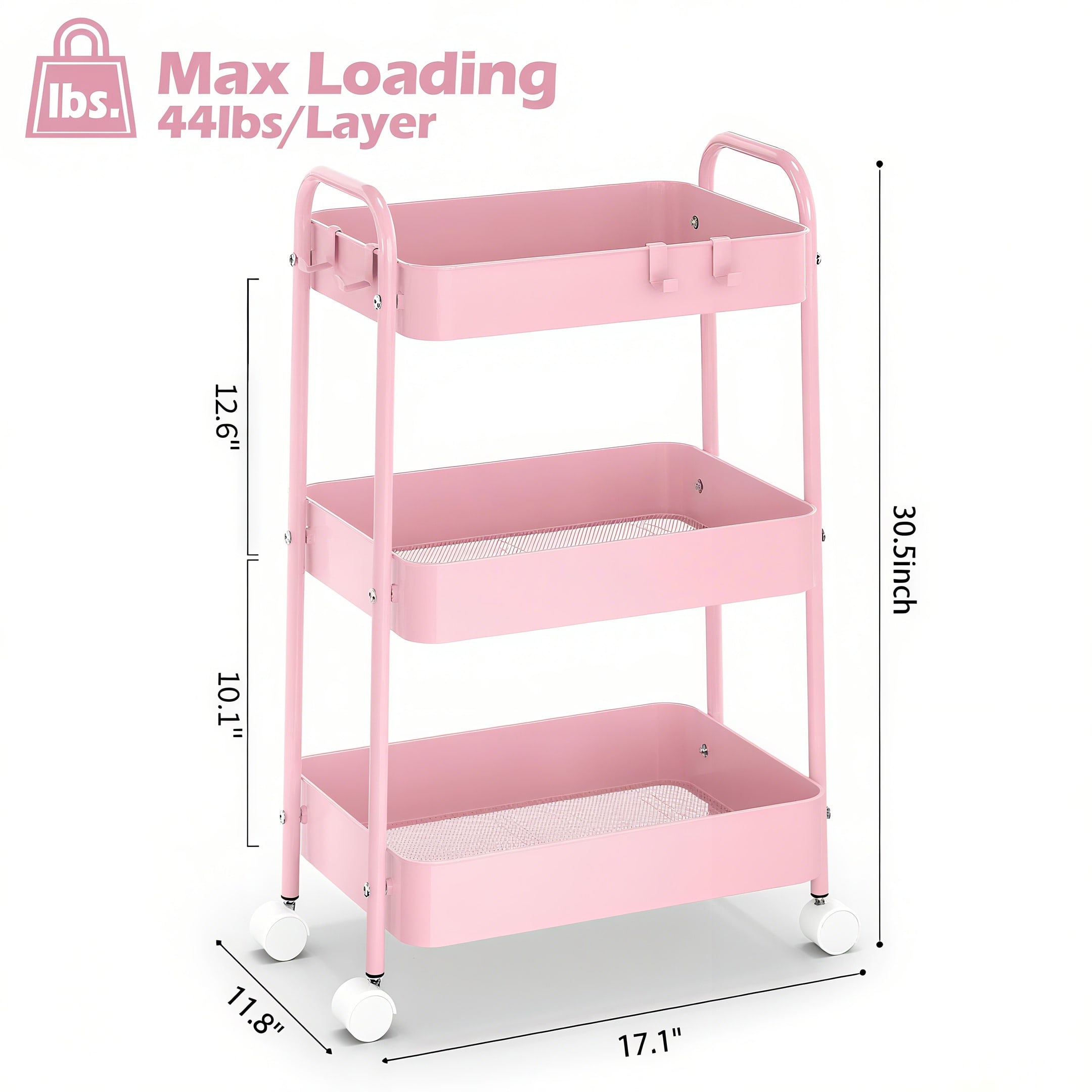 عربة تخزين معدنية بثلاث طبقات  - مراجعة Baby Nursery Storage وسعره