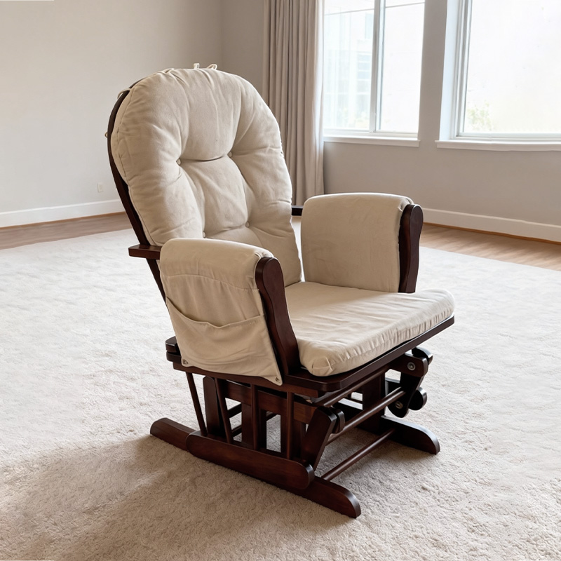 كرسي هزاز خشبي عصري للرضاعة ال - مراجعة Baby Nursery Glider Chair وسعره