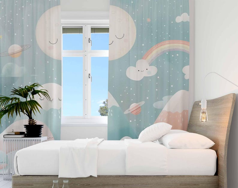 جبل قوس قزح الطفل الحضانة الست - مراجعة Blackout Curtain Nursery وسعره
