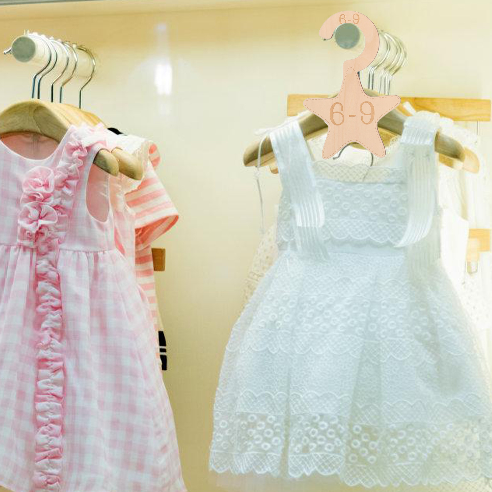 7 قطع فواصل خشبية لخزانة ملابس - مراجعة Baby Nursery Storage وسعره