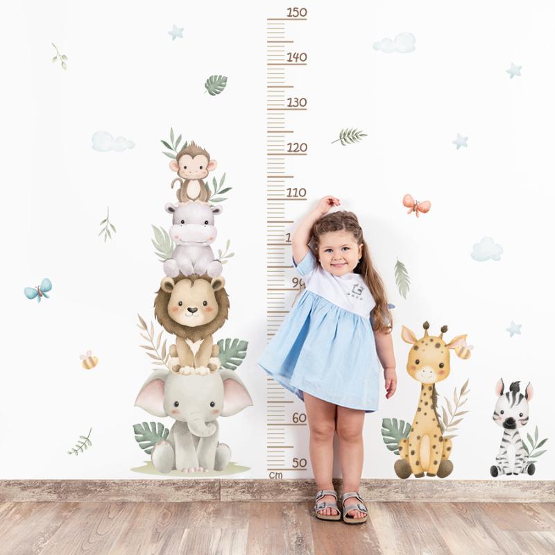 ملصق جديد لقياس نمو الأطفال بت - مراجعة Baby Nursery Jungle Wallpaper وسعره