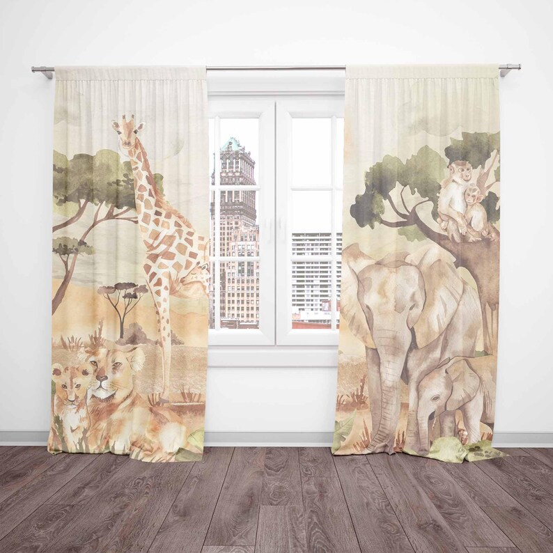 ستائر الأم والطفل، حيوانات سفا - مراجعة Blackout Curtain Nursery وسعره