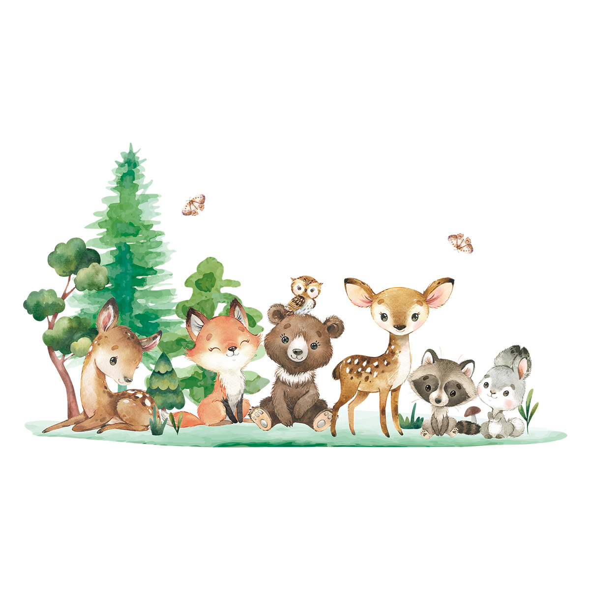 ملصقات حائط للأطفال على شكل حي - مراجعة Baby Nursery Forest Theme وسعره