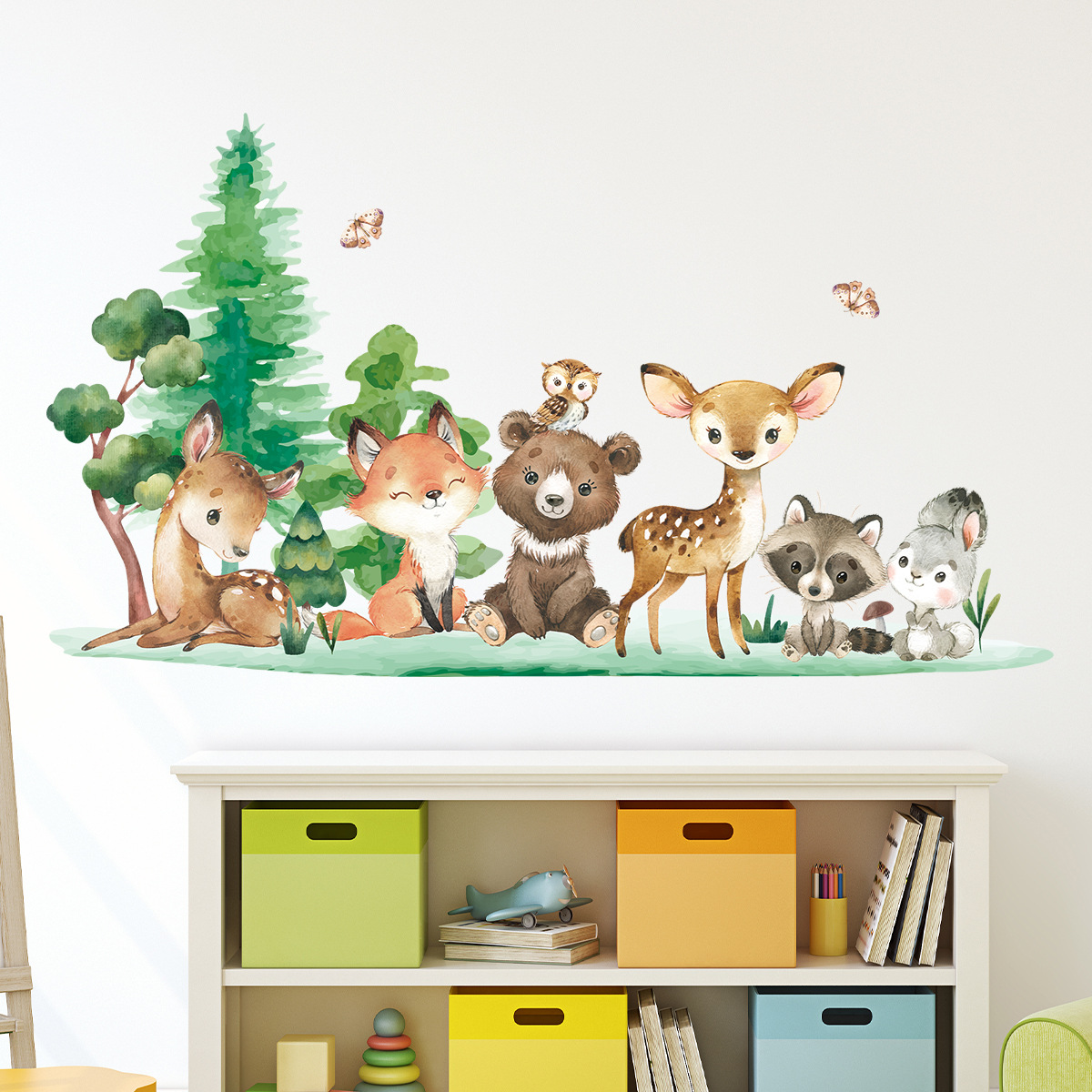 ملصقات حائط للأطفال على شكل حي - مراجعة Baby Nursery Forest Theme وسعره