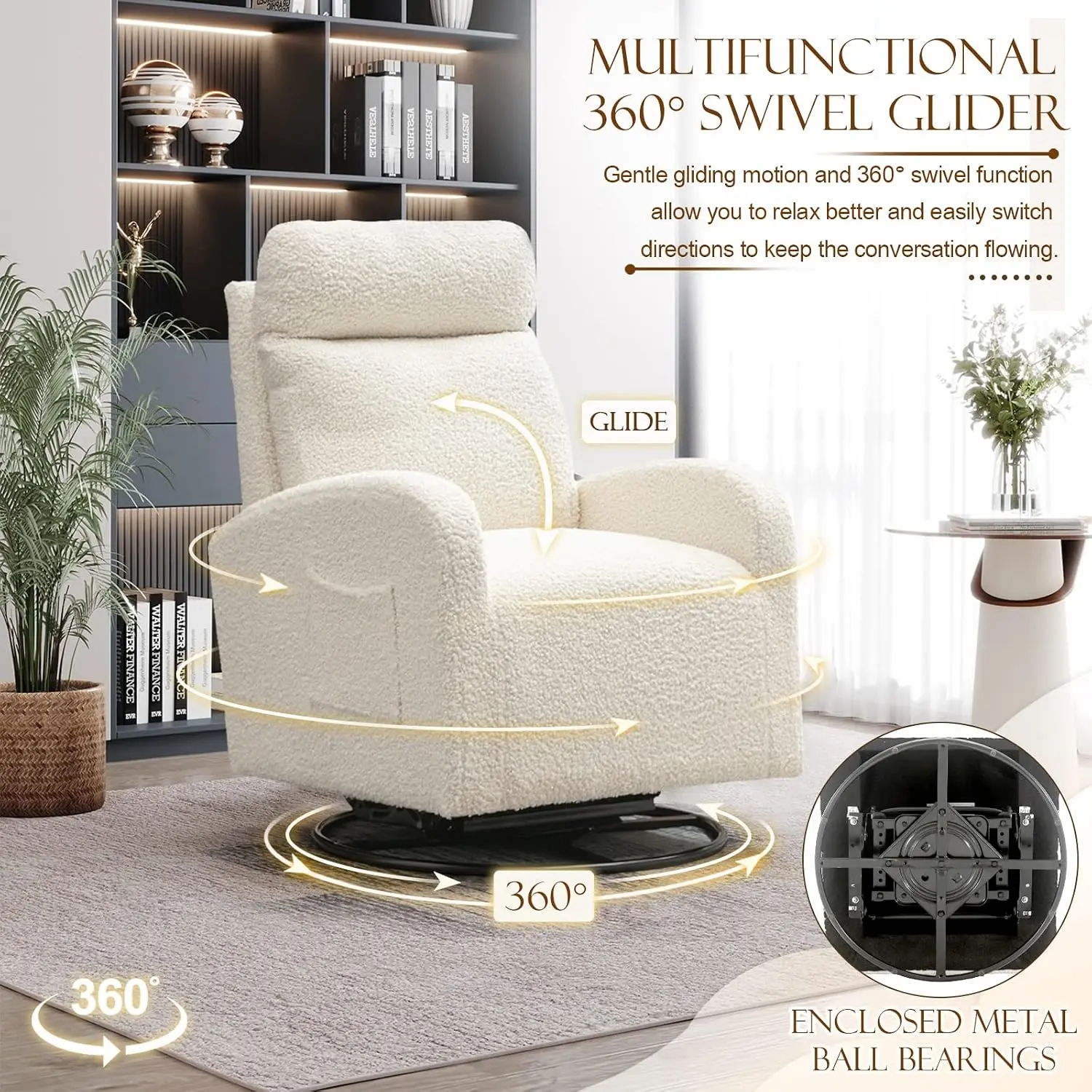 كرسي هزاز دوار عصري، كرسي هزاز - مراجعة Baby Nursery Glider Chair وسعره