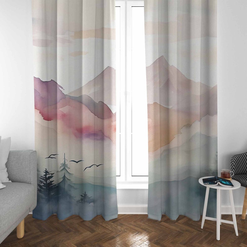 ستائر حضانة الغابات الجبلية ست - مراجعة Blackout Curtain Nursery وسعره