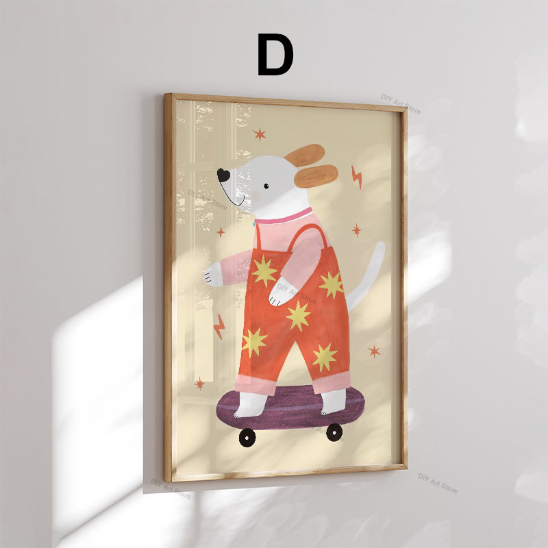 لوحات فنية جدارية كرتونية مضحك - مراجعة Baby Nursery Prints وسعره