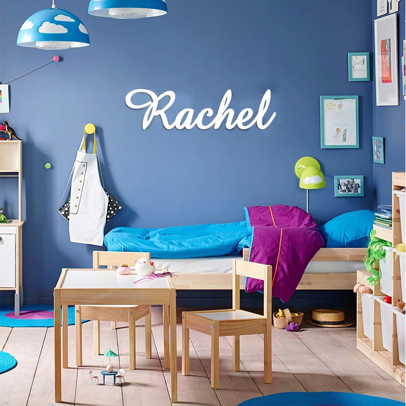 علامة اسم مخصصة علامة اسم خشبي - مراجعة Baby Nursery Modern وسعره