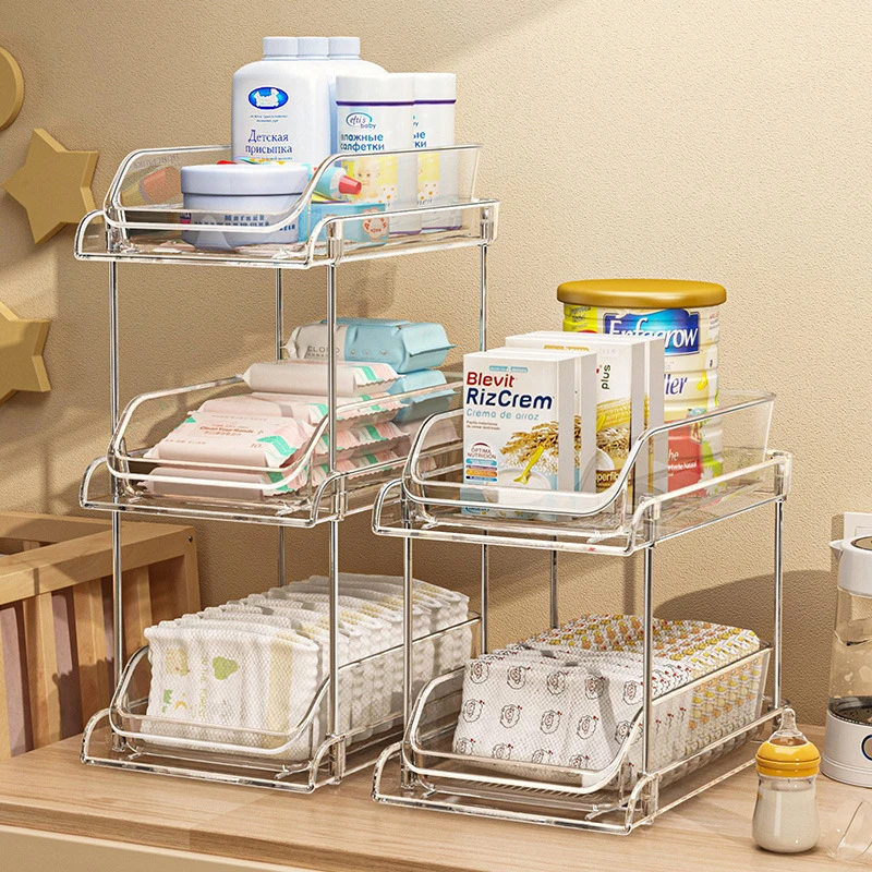 منظم أطفال شفاف متعدد الطبقات  - مراجعة Baby Nursery Storage وسعره