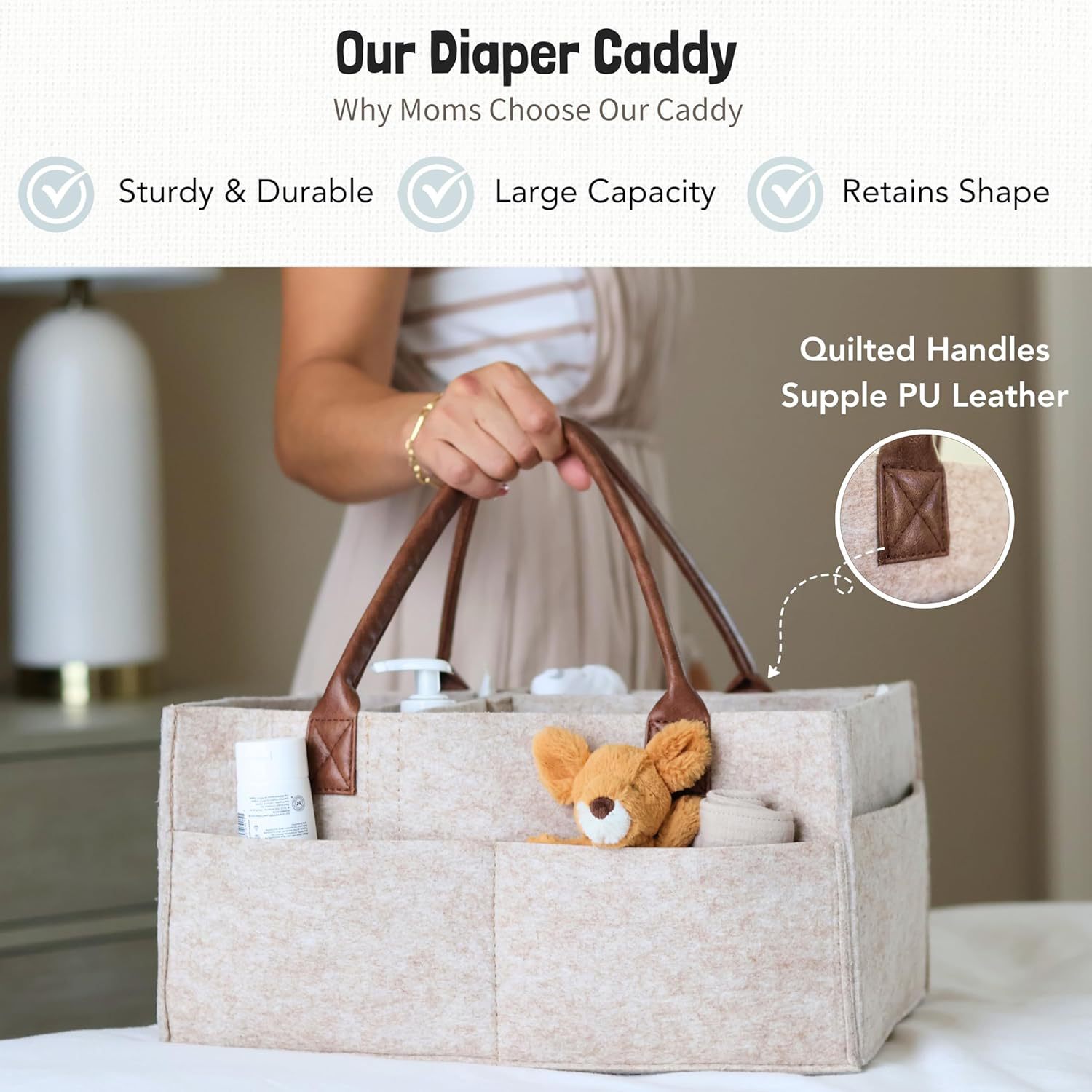 سلة تخزين من اللباد لغرفة الأط - مراجعة Baby Nursery Storage وسعره