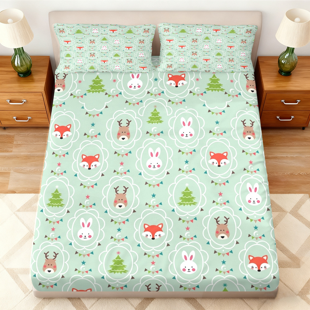 طقم أغطية سرير من ثلاث قطع بتص - مراجعة Baby Nursery Forest Theme وسعره