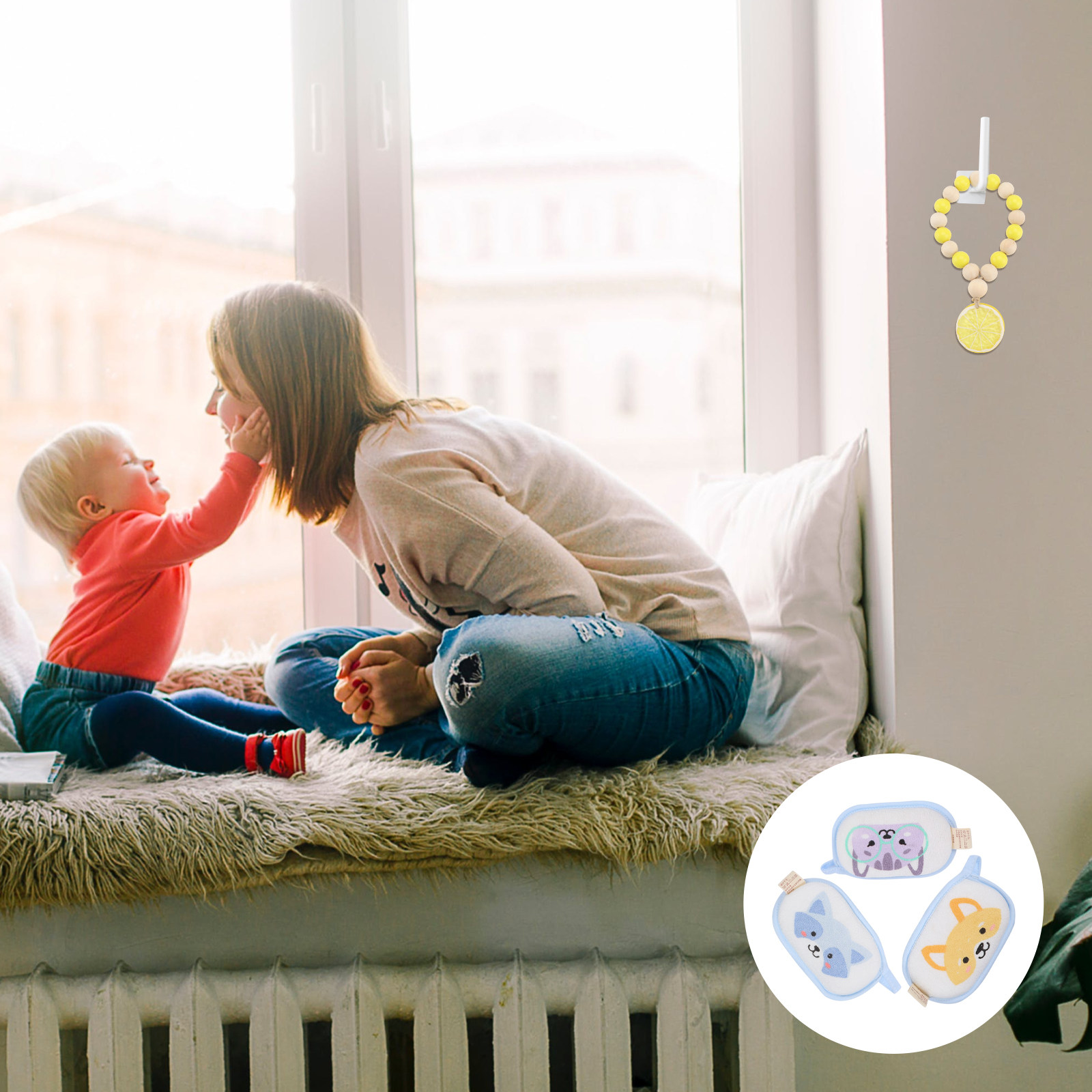 قطعة واحدة: تعليقة خرز خشبية م - مراجعة Baby Nursery Layout وسعره