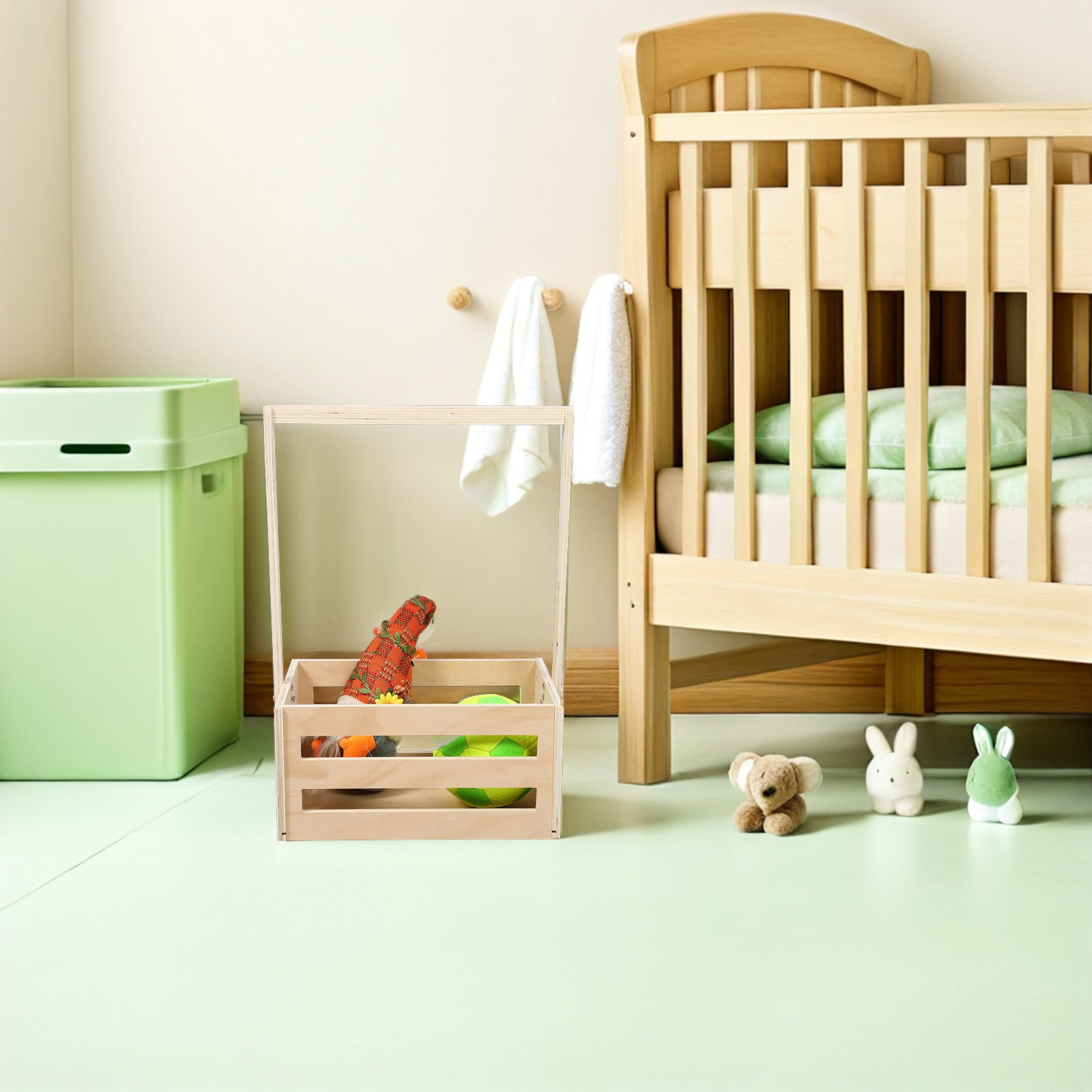 صندوق تخزين خشبي عتيق لحفلات ا - مراجعة Baby Nursery Storage وسعره