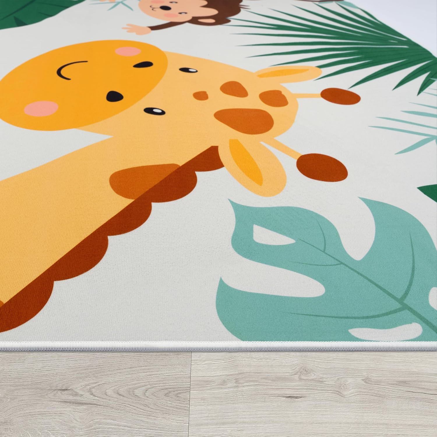 سجادة لعب ناعمة مستديرة للأطفا - مراجعة Baby Nursery Jungle Theme وسعره