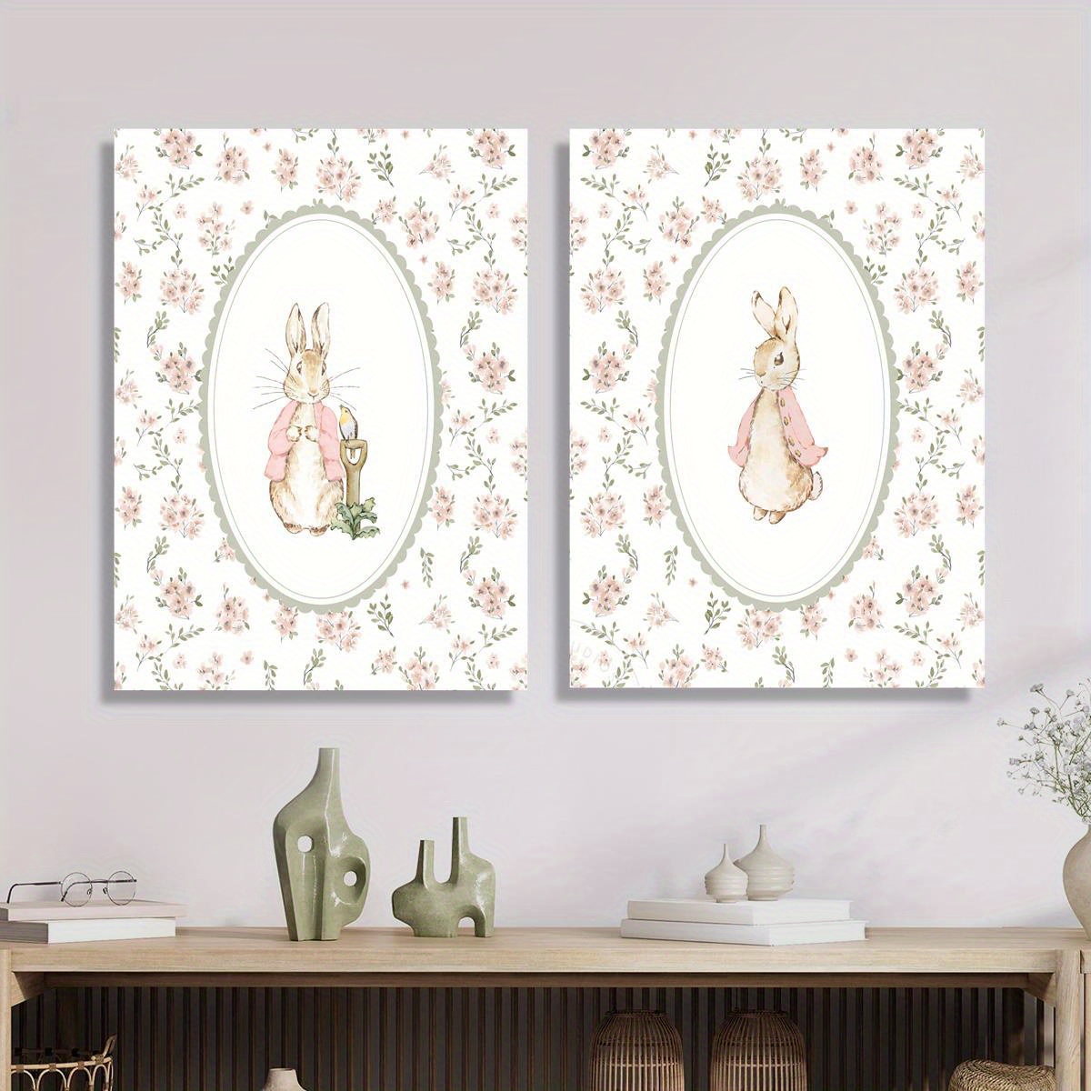 قطعتان من لوحات قماشية بتصميم  - مراجعة Baby Nursery Prints وسعره