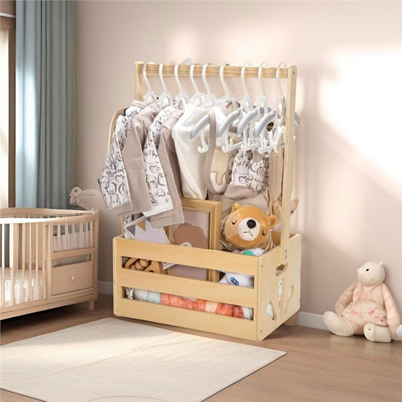 سلة هدايا خشبية لحفلات استقبال - مراجعة Baby Nursery Storage وسعره