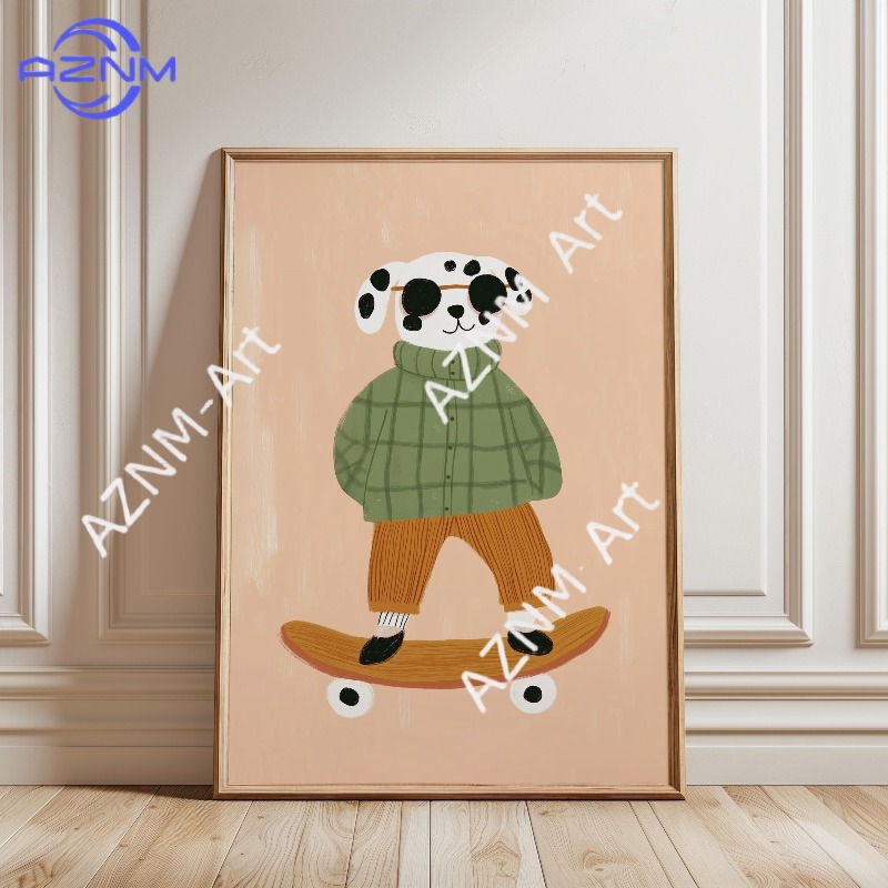 لوحة فنية مضحكة لحيوانات تمارس - مراجعة Baby Nursery Prints وسعره