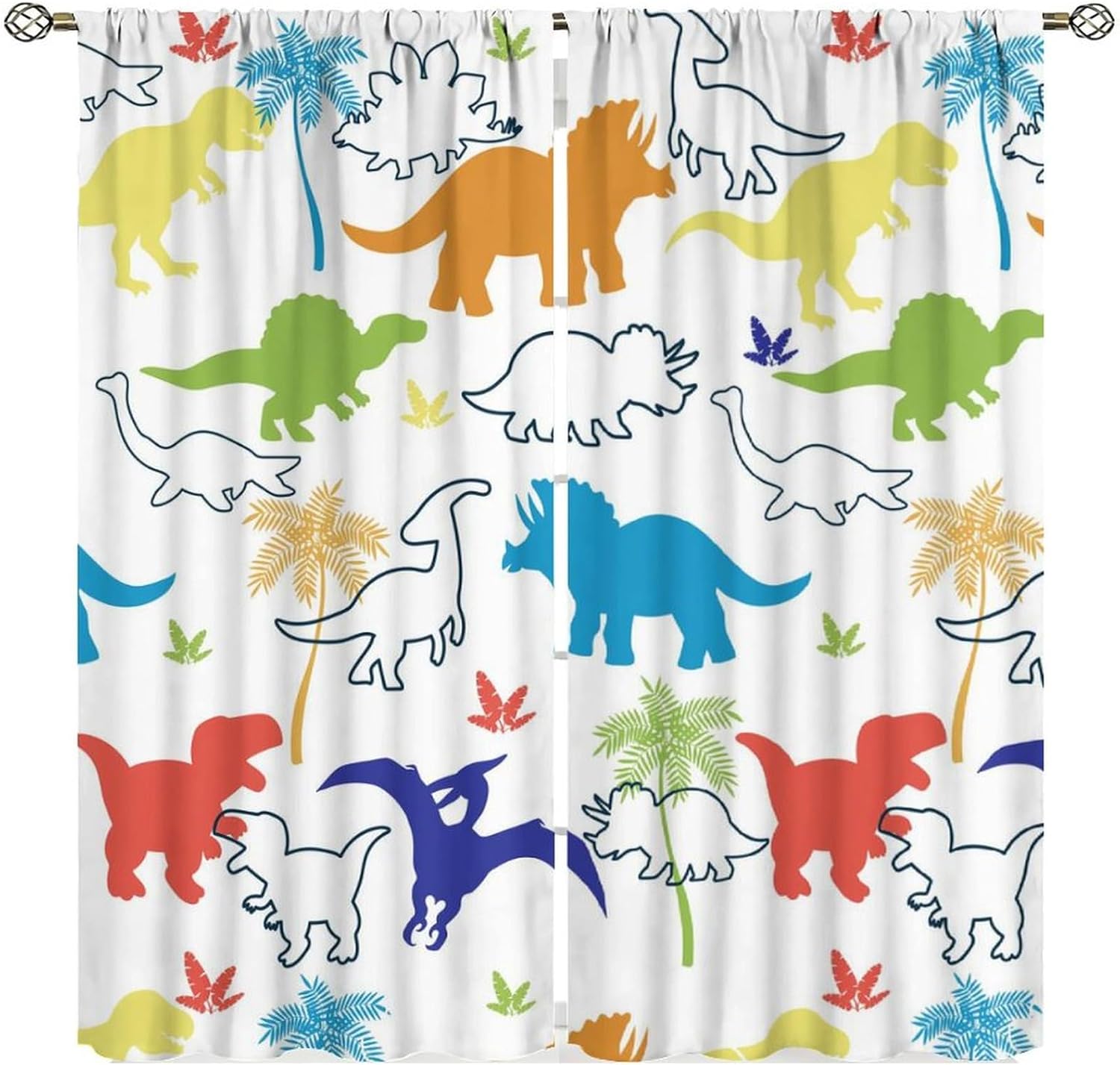 ستائر أطفال على شكل ديناصور، م - مراجعة Blackout Curtain Nursery وسعره