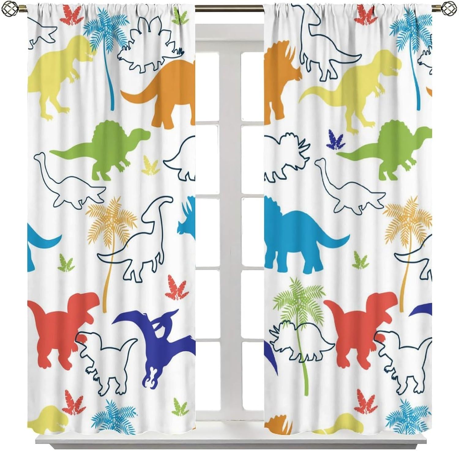 ستائر أطفال على شكل ديناصور، م - مراجعة Blackout Curtain Nursery وسعره