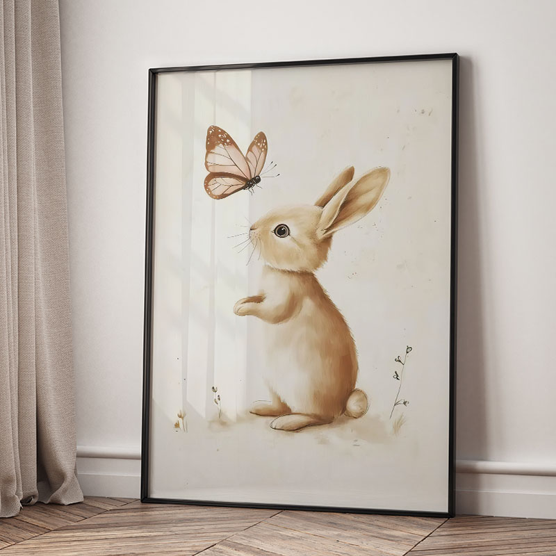 ملصقات حائط على شكل دب وأرنب و - مراجعة Baby Nursery Prints وسعره