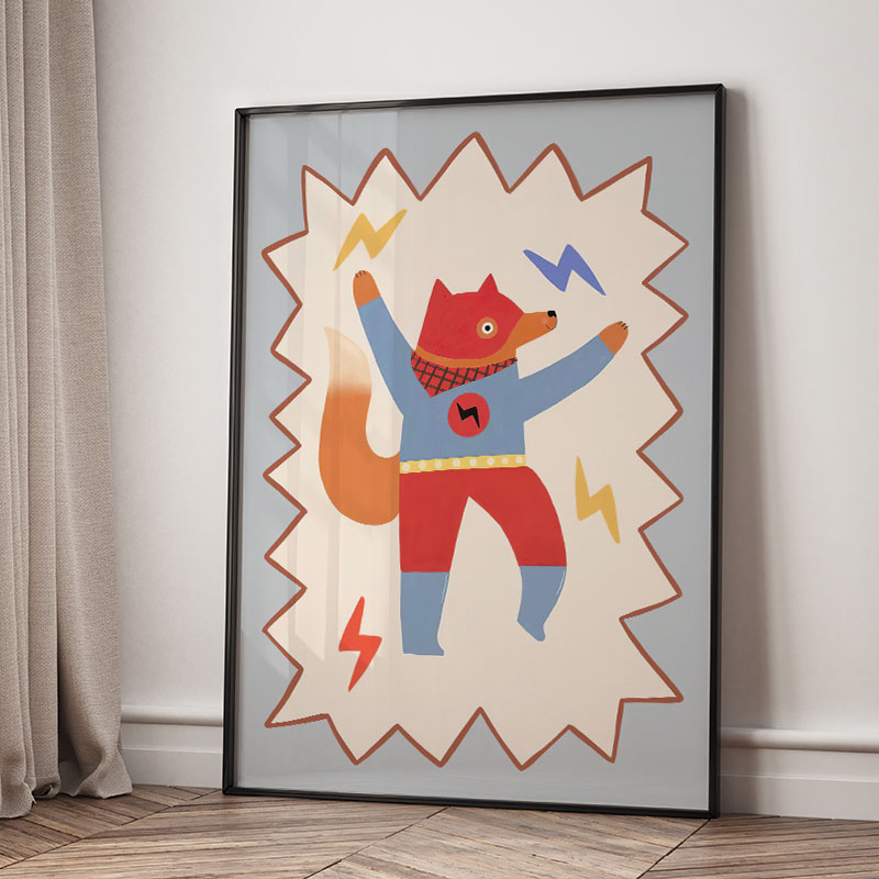 لوحات فنية كرتونية مضحكة ورائع - مراجعة Baby Nursery Prints وسعره