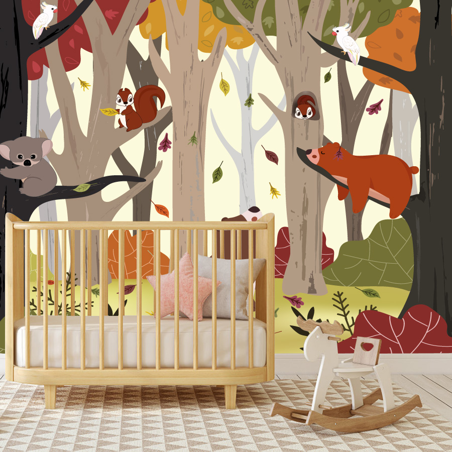 أكثر من 25 نوعًا من ورق الحائط - مراجعة Baby Nursery Jungle Wallpaper وسعره